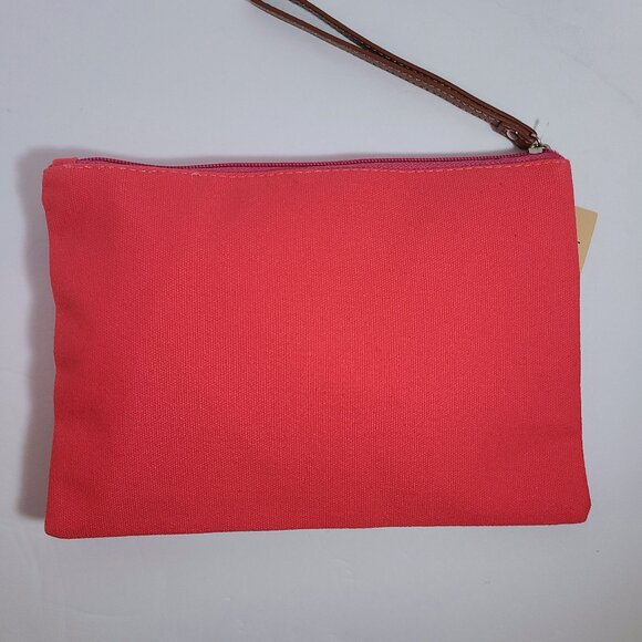 Pink Zebra Canvas Zipper Pouch by Angie Bryan | Original Art Print - Picture 5 of 8